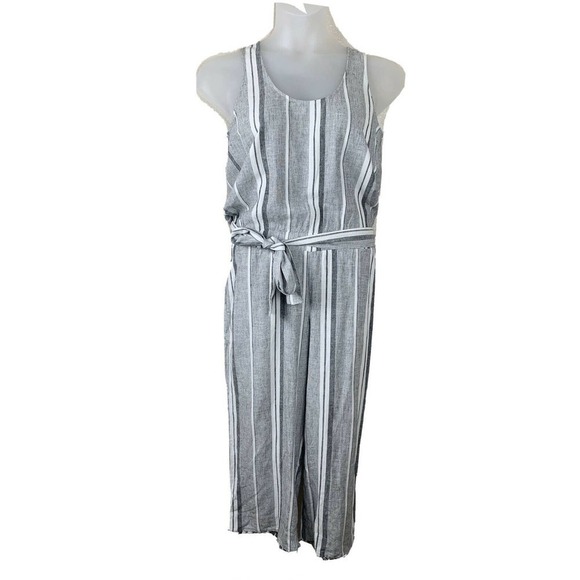 Cloth & Stone Linen Blend Striped Jumpsuit - Picture 1 of 9